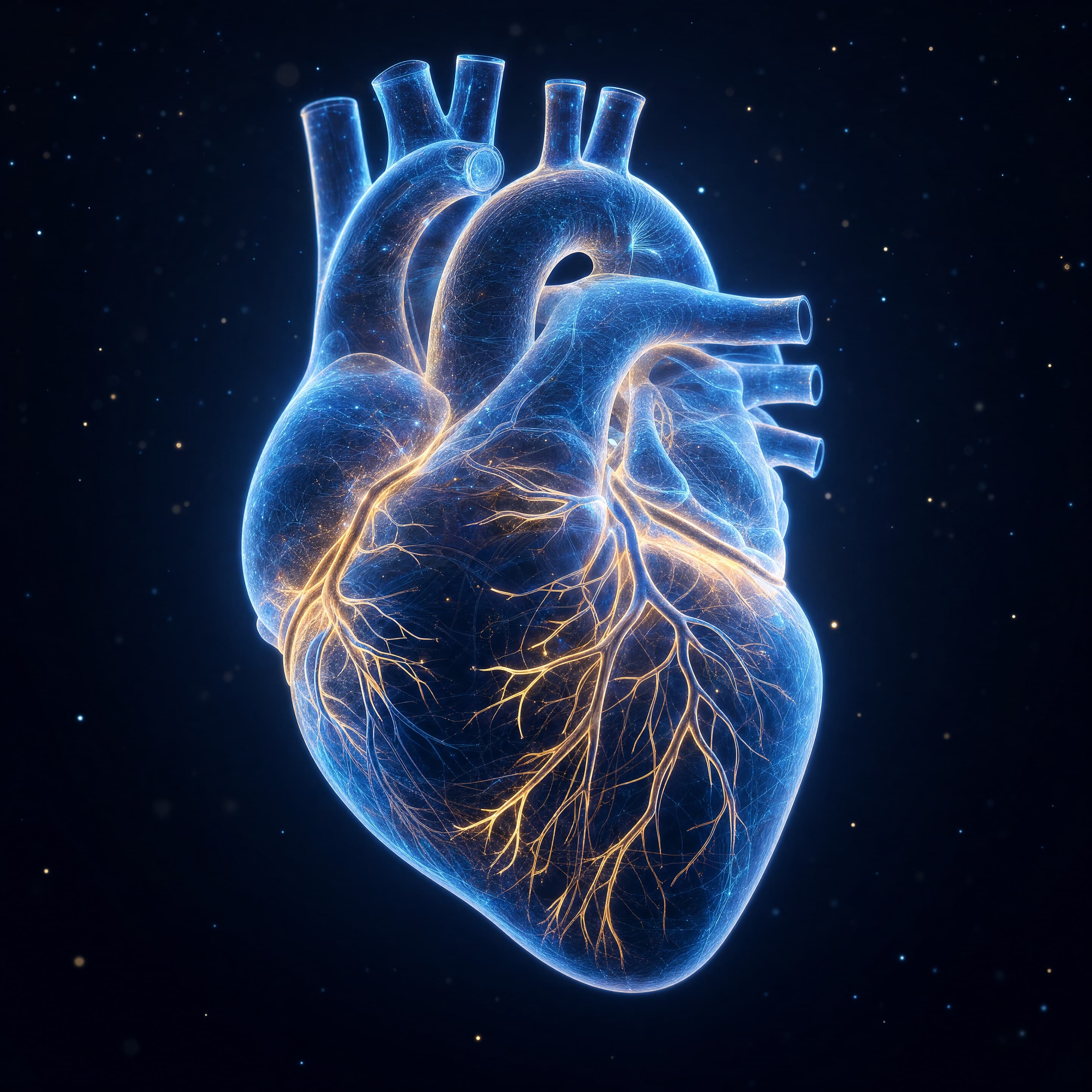 Ilustración educativa: Las arterias del corazón