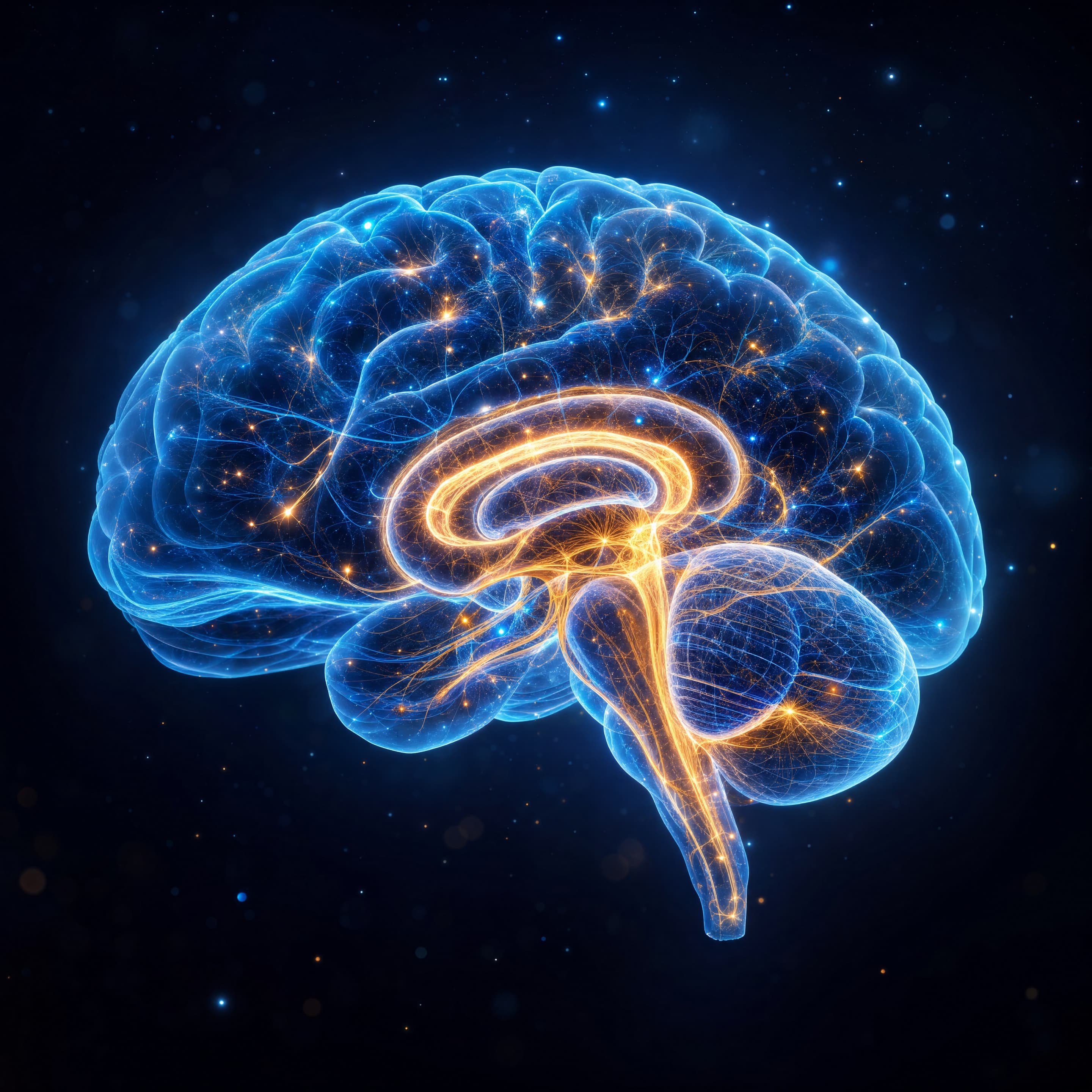 Ilustración educativa: El cerebro