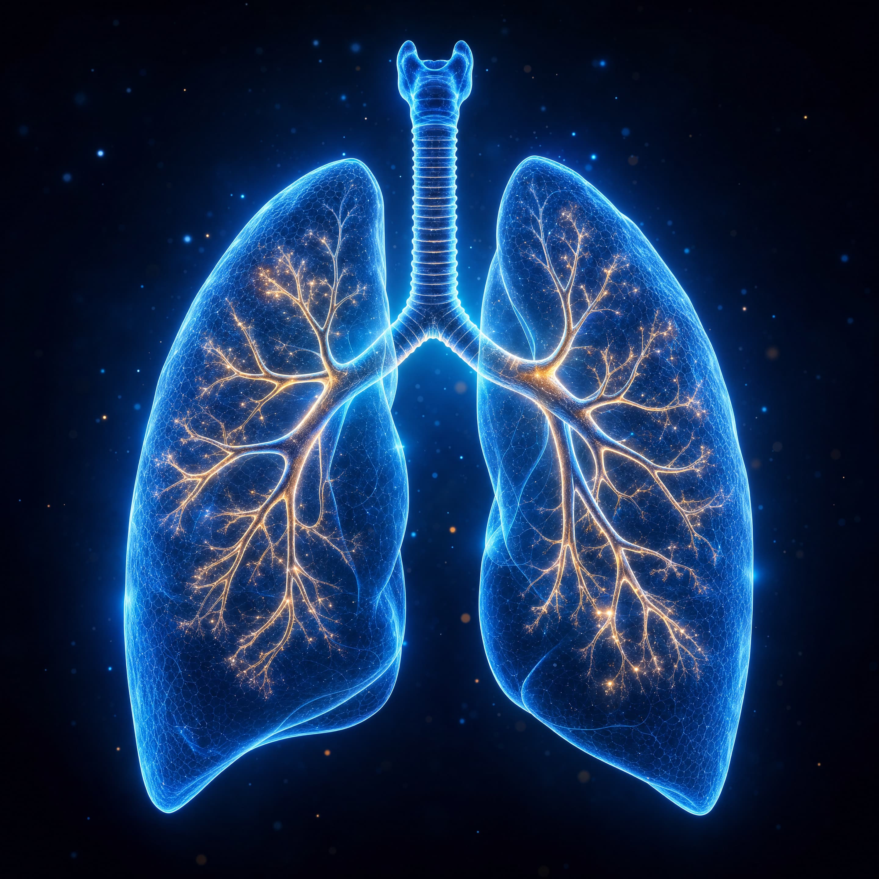 Ilustración educativa: Los pulmones