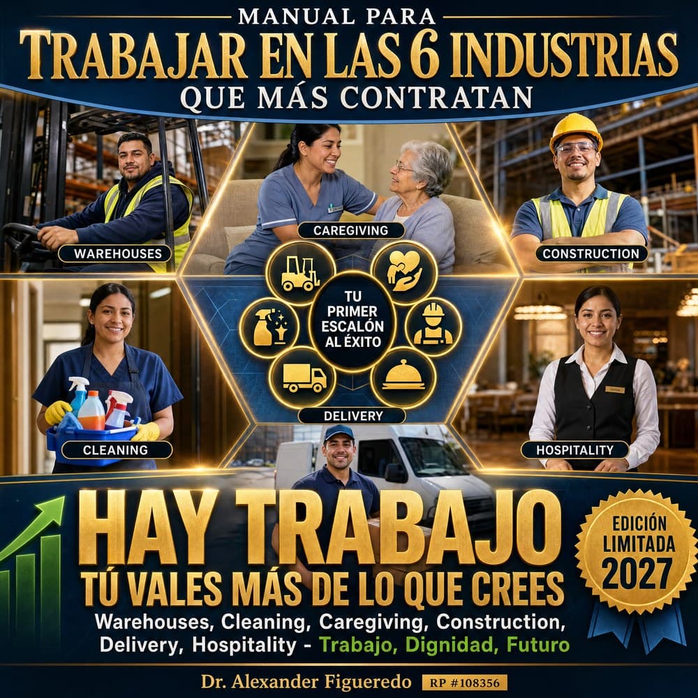 Portada: Folleto: Cómo Conseguir Trabajo en EE.UU. Sin Inglés Perfecto