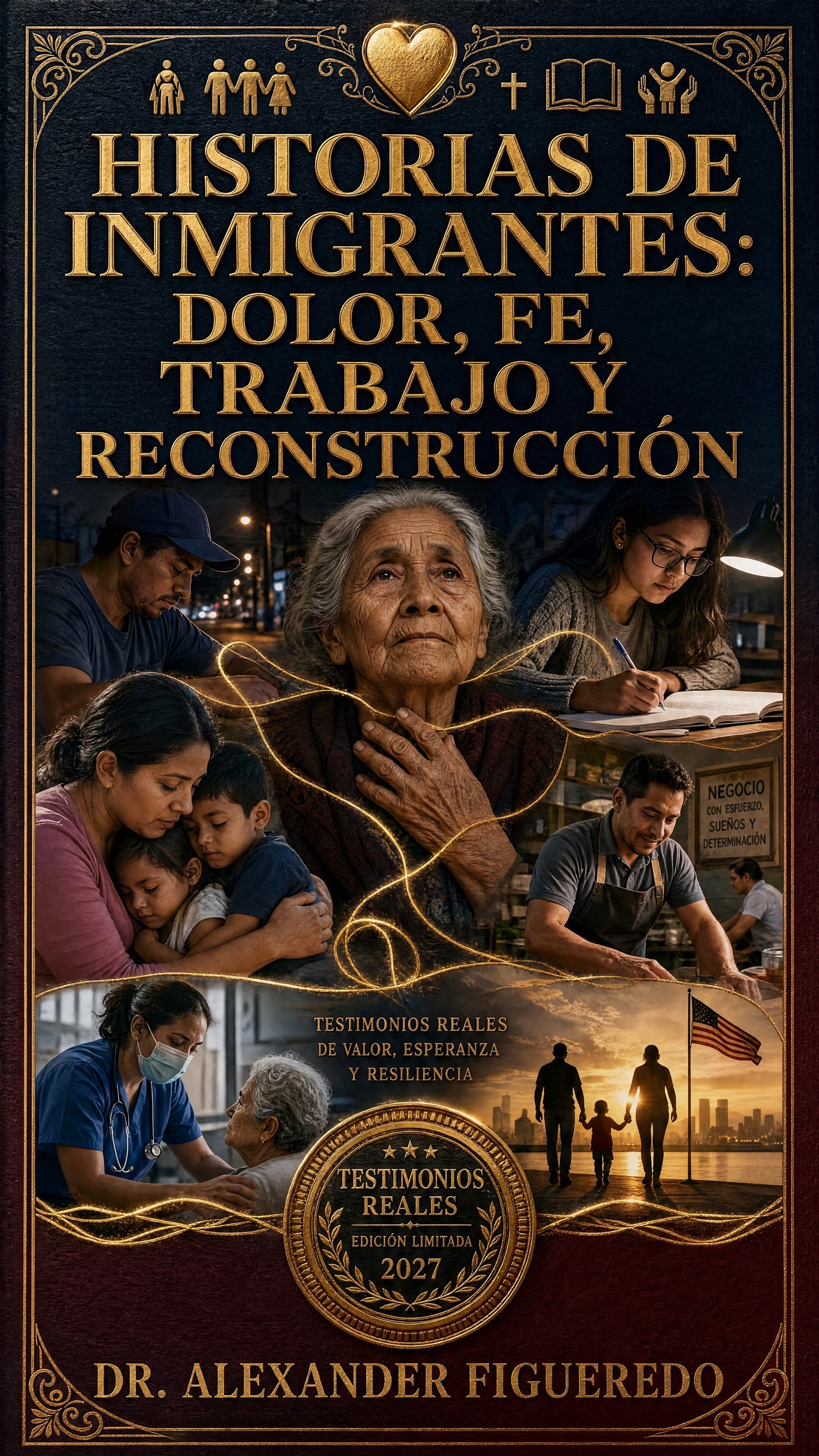 Portada: Historias de Inmigrantes — Dolor, Fe, Trabajo y Reconstrucción