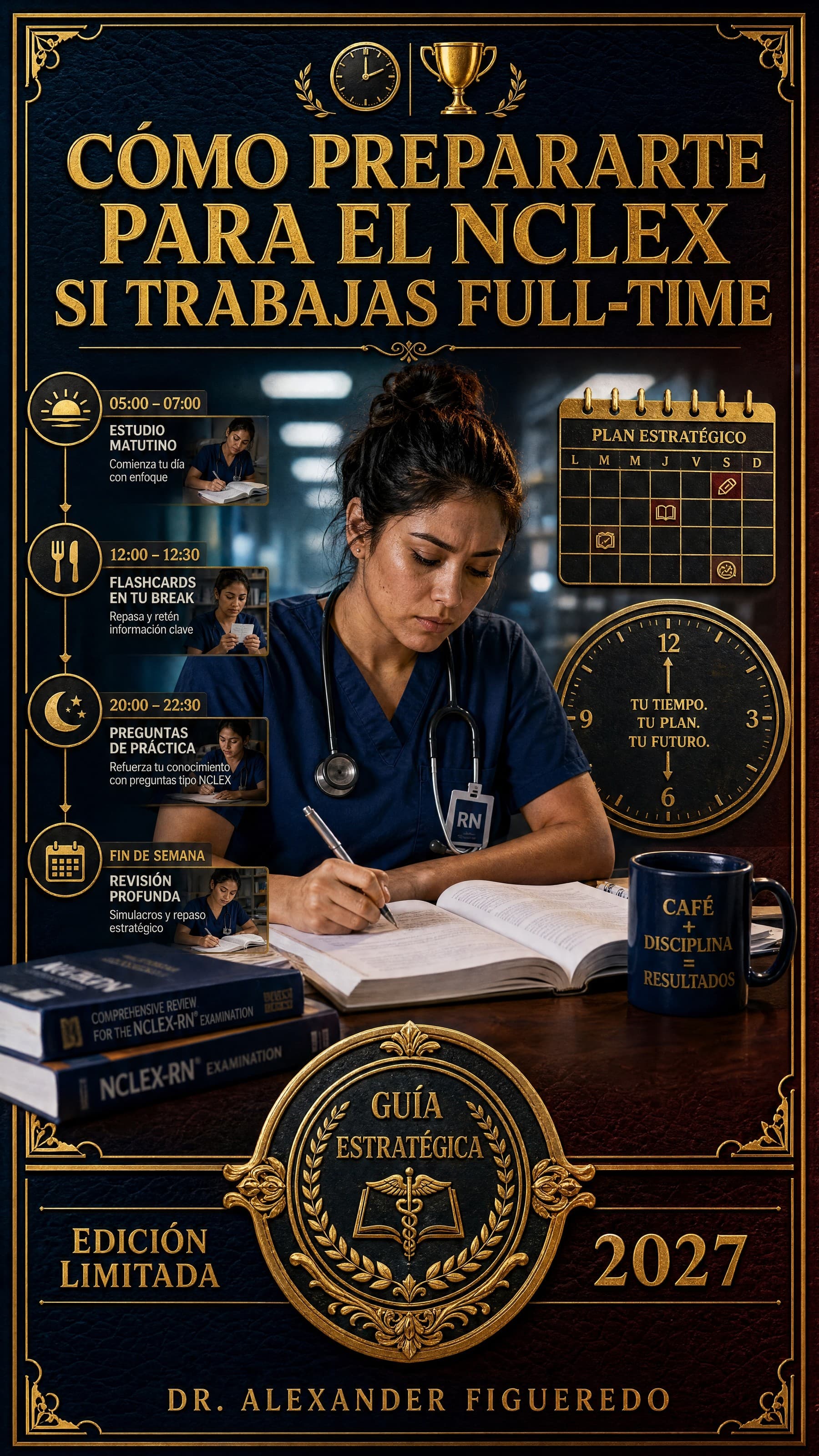 Portada: Cómo Prepararte para el NCLEX si Trabajas Full-Time