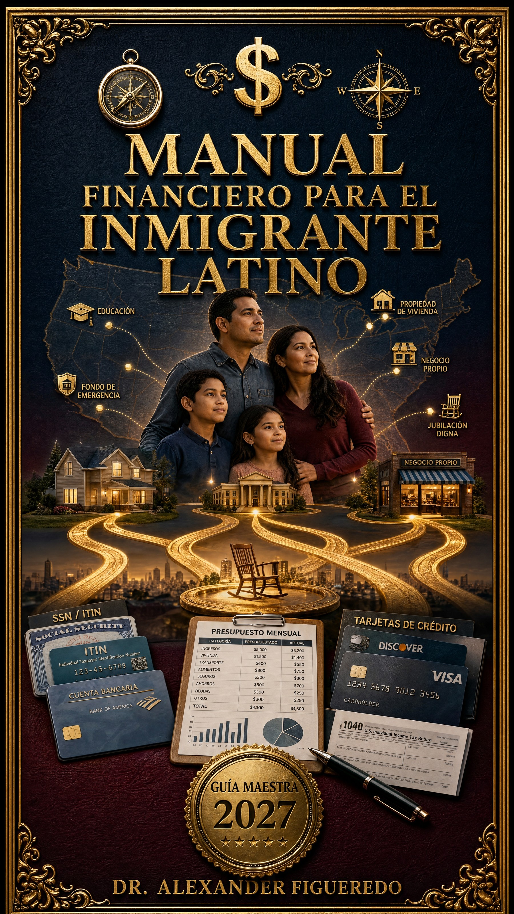 Portada del libro: Manual Financiero para el Inmigrante Latino