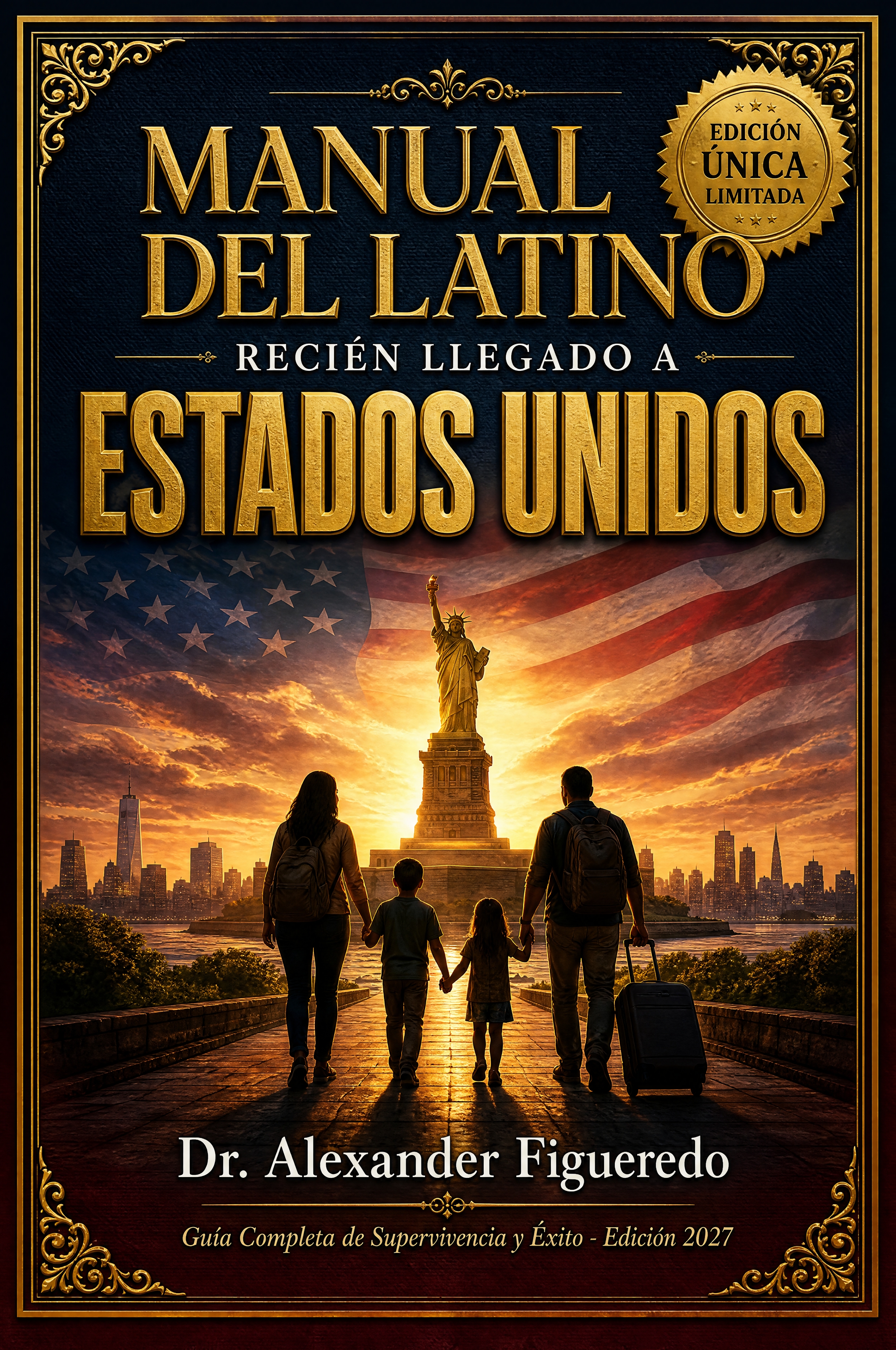 Portada del libro: Manual del Latino Recién Llegado a EE.UU.