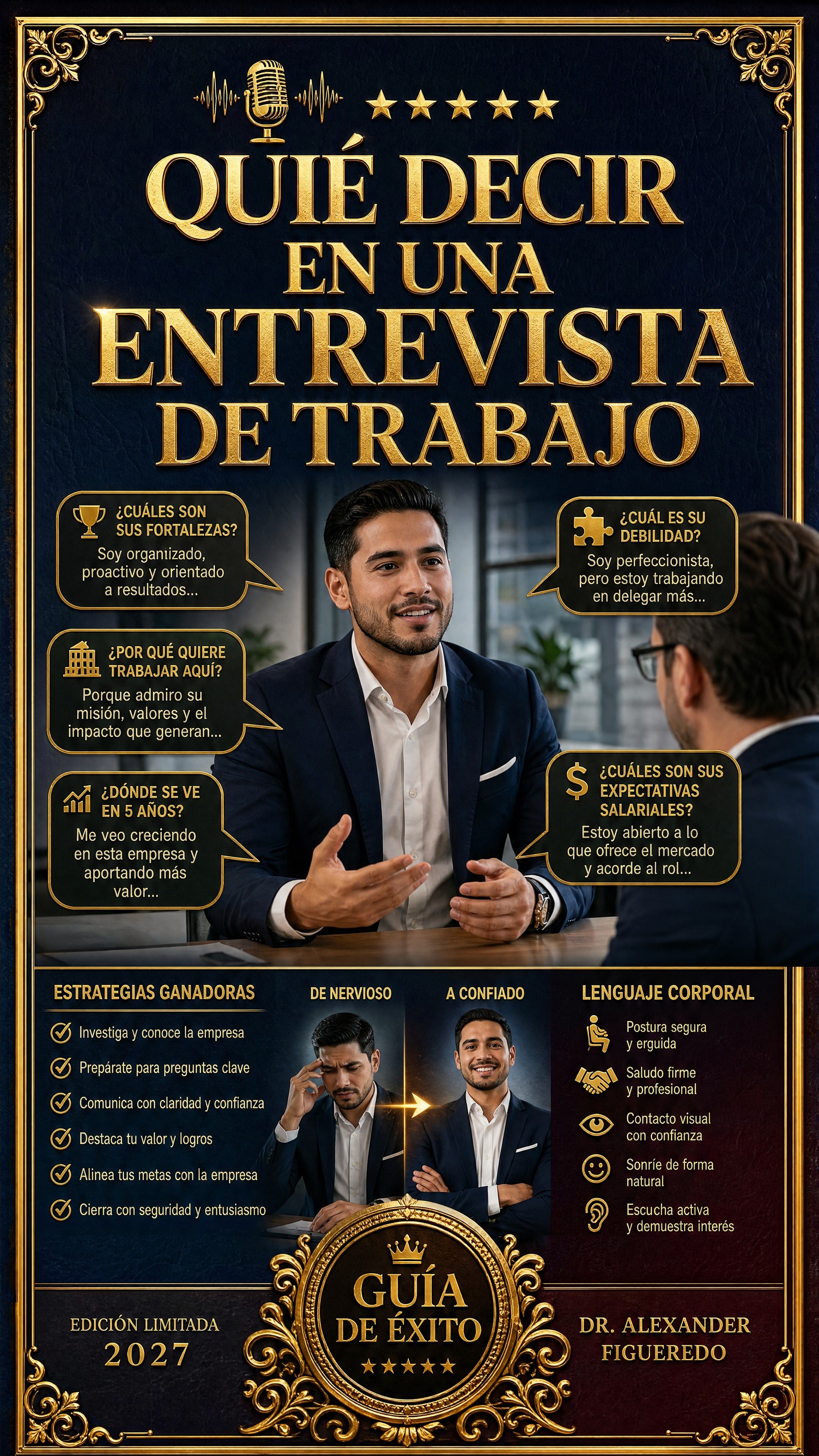 Portada del libro: Qué Decir en una Entrevista de Trabajo